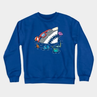 Beach Party Shark Crewneck Sweatshirt